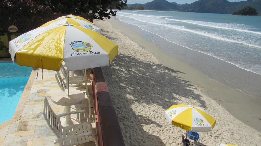 Pousada Casa Na Praia Ubatuba Exteriör bild